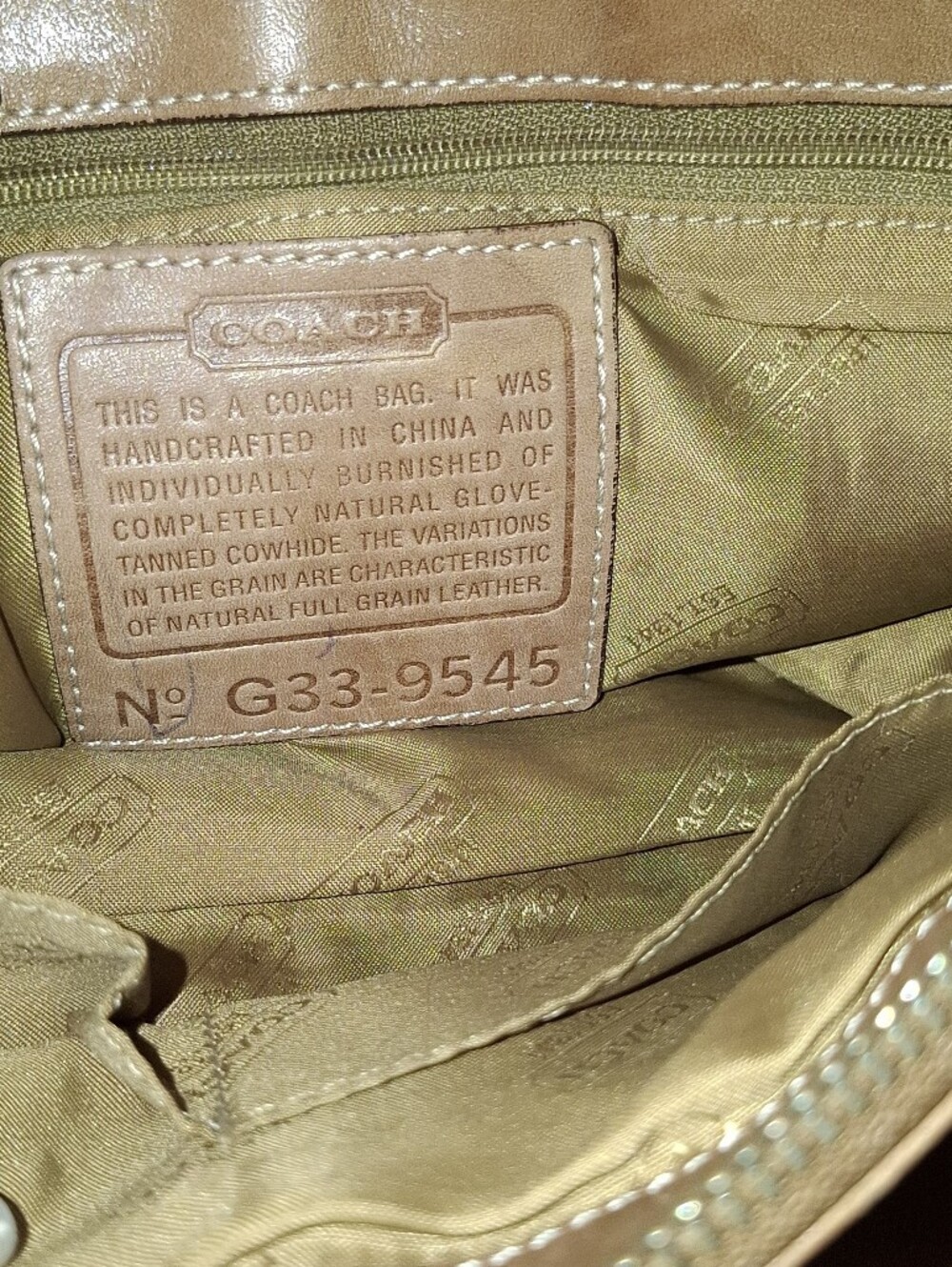 Vintage Coach Legacy Zip Satchel Bag - Picture 2 of 8